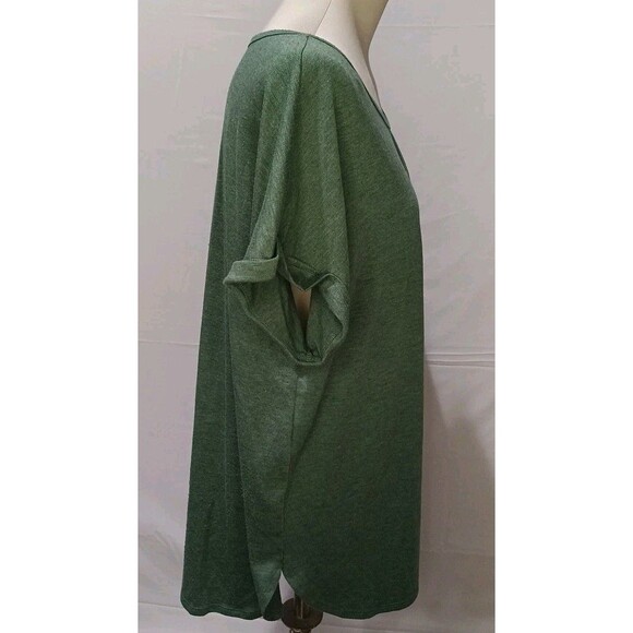 Truself women's 2X green sunflower graphic short sleeve casual T-Shirt - Picture 4 of 10